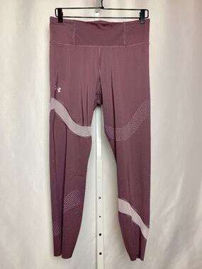 NWOT Under Armour Womenʻs Mauve SpeedPocket Wave Headgear Compression Tights L